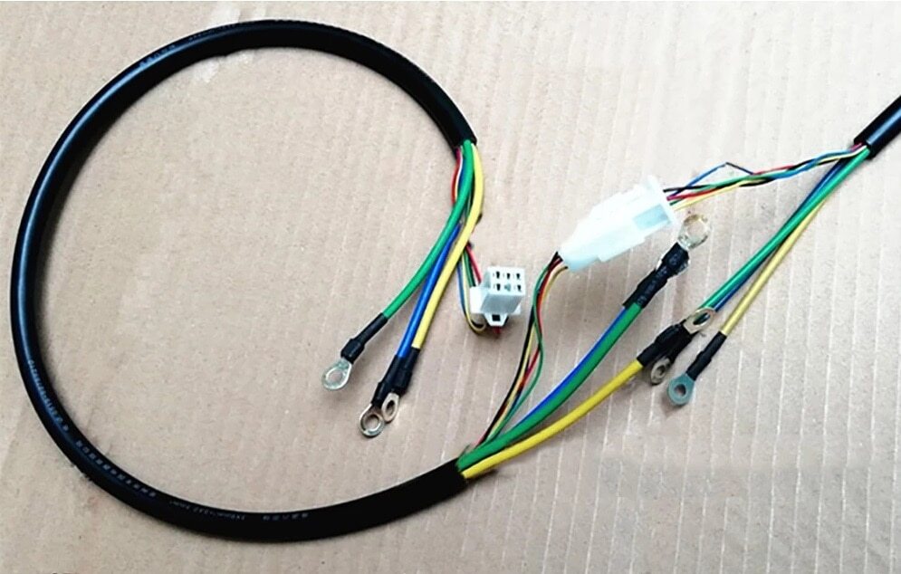 8 Core 4/5/6 Square Extension Cable Copper Wire Bike Electric Motorcycle Cord