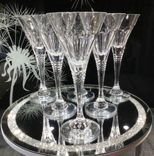 6 x SCHOTT-ZWIESEL Cut Crystal White Wine Glasses - PAMELA - VGC & VERY RARE!