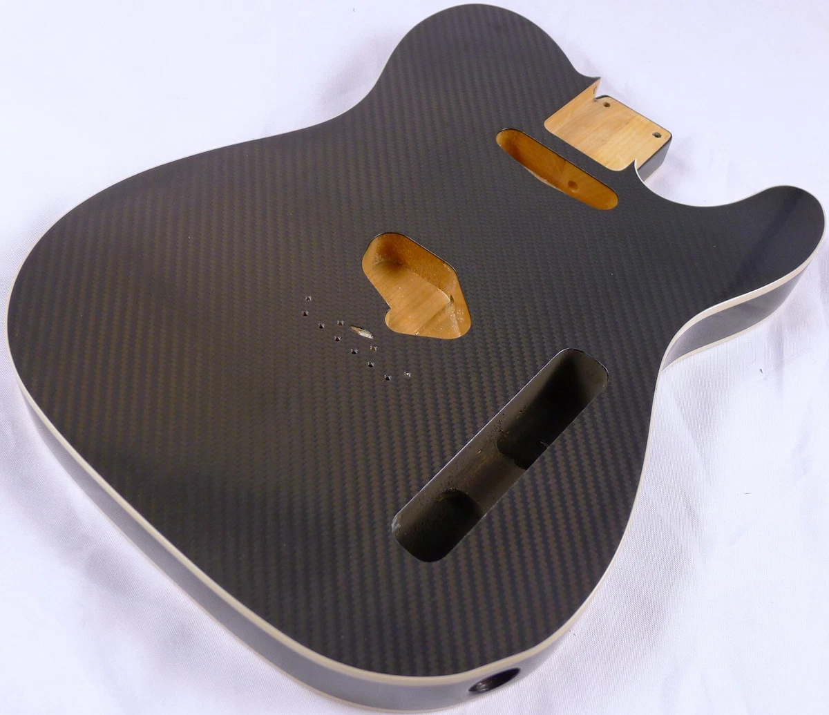 Tele Telecaster Body 2 Pieces North American Alder Carbon Fiber Veener 5.55Lbs