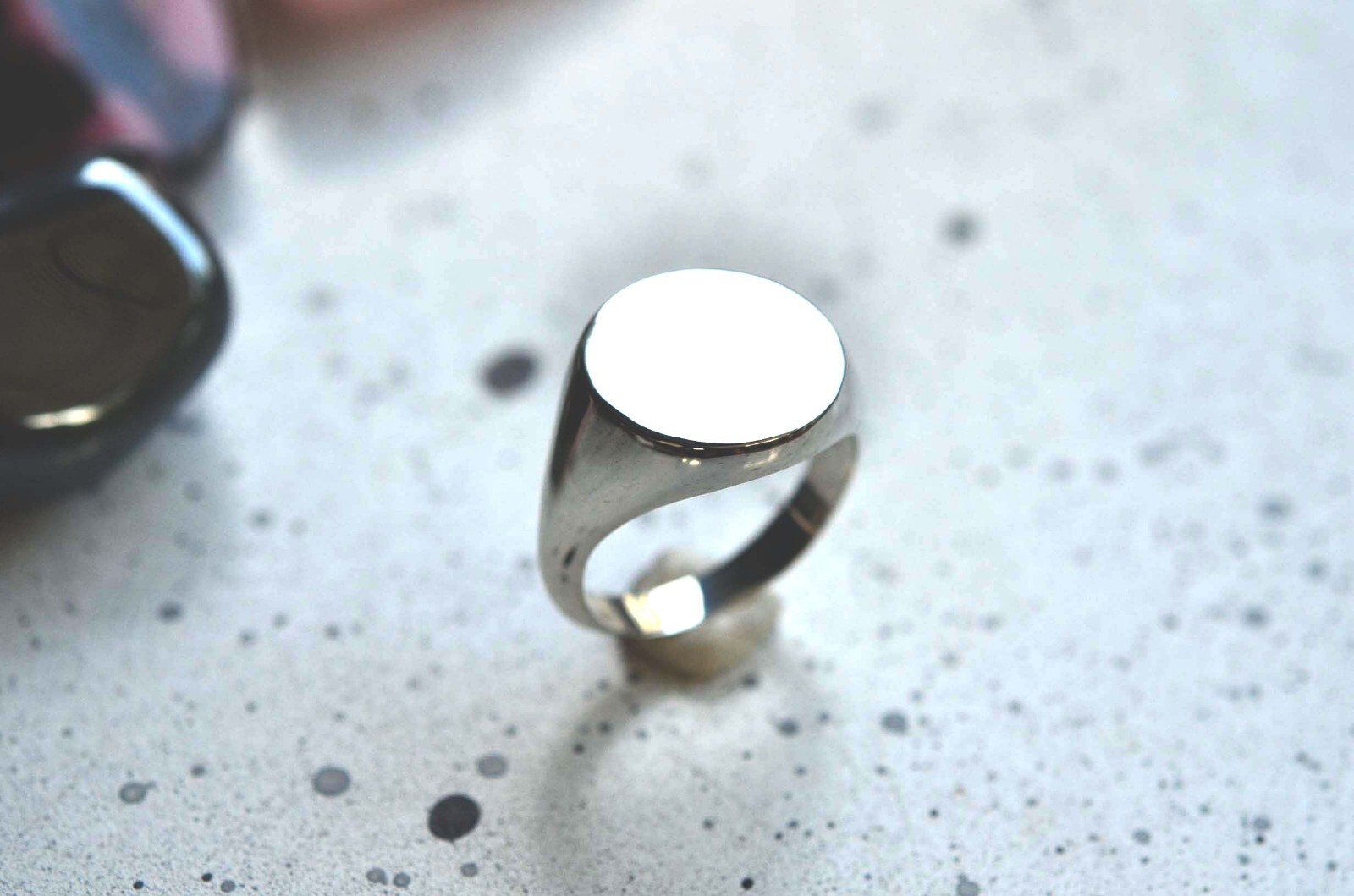 Silver signet ring Sterling silver statement men signet ring size10.5 Pinky ring