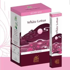 Himalaya White Lotus Premium Agarbatti Incense Stick Home Puja Fragrances 12 Pcs