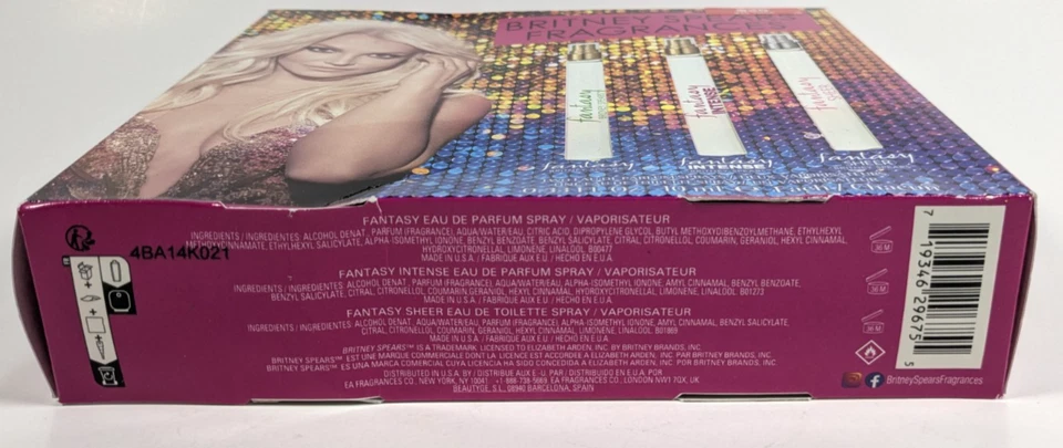 Britney Spears Fantasy Fragrances 3ct Travel Sz Set Women's Eau De Parfum 0.33oz - Image 2 of 3
