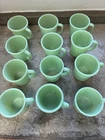 Fire King Jadite Milk Glass Mugs Set of 12 Made in USA