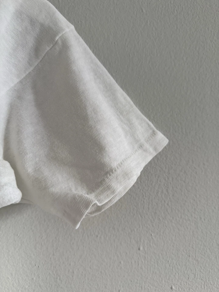 Verdadera Camiseta De Colección Años 60 Durack San Salvador Bahamas Blanca Mediana Rockabilly EE. UU. Foto 3 de 4