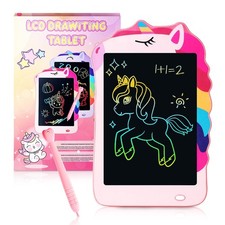 Unicorn Toys LCD Writing Tablet for Girls Kids,Colorful Toddler Drawing Tablet