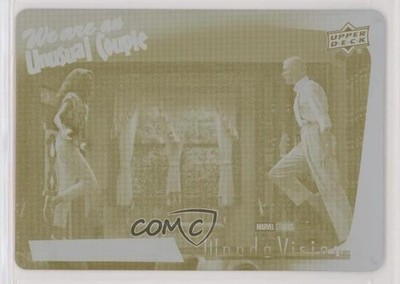 2022 Marvel Studios' WandaVision Printing Plate Yellow 1/1 Wanda Maximoff v7j