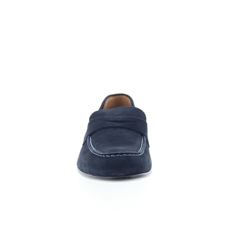 Bruno Magli Silas SILAS1 Mens Blue Suede Loafers & Slip Ons Penny Shoes - Image 3 of 4