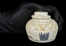 Ancient Egyptian Rare Ura Vase – Authentic Pharaonic Stone Vessel Artifact BC