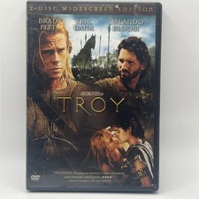 Troy DVD, 2004, Widescreen, 2 Disc Set, Ex Rental Brad Pitt Orlando Bloom J21