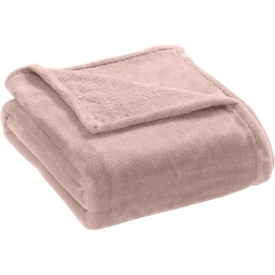 Elle Decor Rose Smoke Solid Plush Oversized 60'' x 70'' Throw Blanket