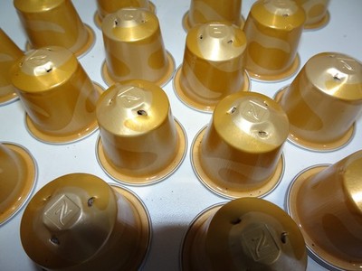 Nespresso Kapseln 10 Stück leer /Nespressoschmuck Gold Töne