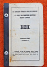 St Louis San Francisco Railroad StL SF & Texas Railway Frisco Conductor Schedule — photo 2