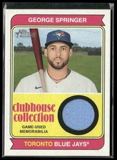 George Springer MEM 2023 Topps Heritage Toronto Blue Jays