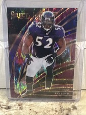 2025 Panini Select - Club Level Ray Lewis #299 Purple Shock Prizm /699