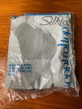 Silkies 2003 Control Top XL Queen Beige Honey Nylons #070502