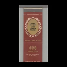 Matchbook Cover - Feed & Seed - Co Op Fertilizer Central Nebraska Kearney, NE