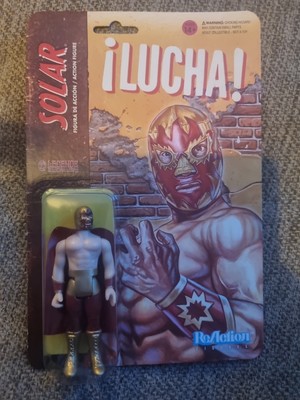LUCHA! Super 7 Reaction SOLAR mit Cape Figur Legends of Lucha Libre Wrestling