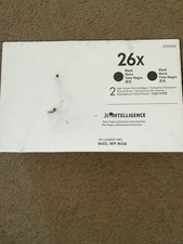 New Genuine HP 26X Dual Pack Black Toner Cartridges CF226XD Factory Sealed Box