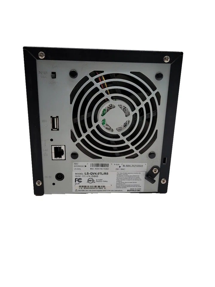 Buffalo Link Station Pro Quad LS-QVL-4TB Model LS-QV40TL/R5 - Image 2 of 4