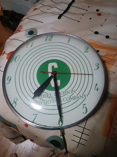 DOUBLE BUBBLE EDSEL DEALERSHIP CLOCK