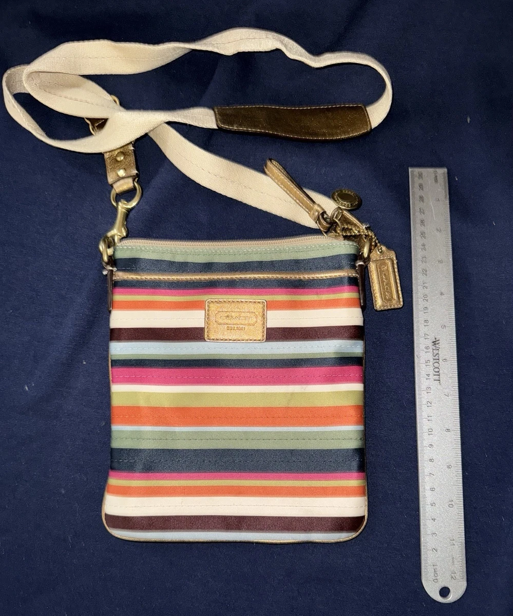 Coach Legacy Striped Satin Exterior Bags & Handbags for Women for