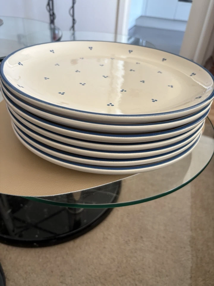 6 + 1 Speiseteller Essteller Porzellan 30 Cm Rheinsberger Porzellan Germany - Bild 3 von 4