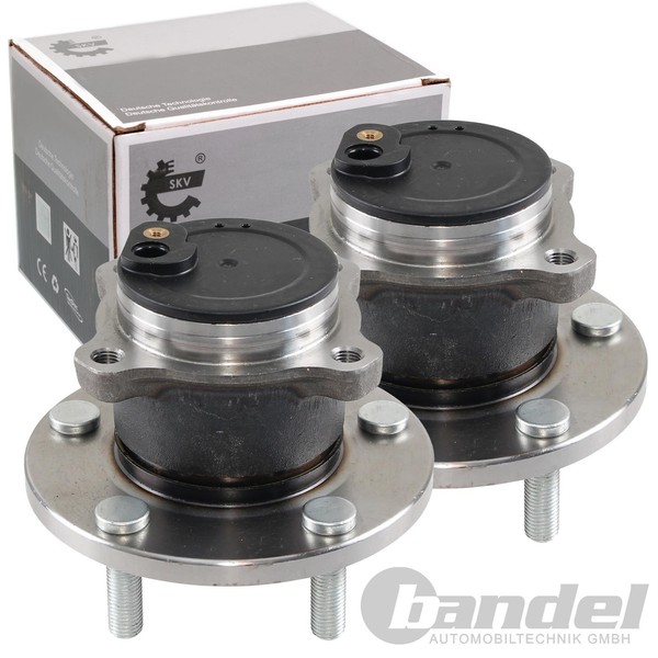 2X SKV Radnabe MIT Radlager Hinten Passend FüR Mazda 3 BK 5 CR19 MIT ABS Ring-image