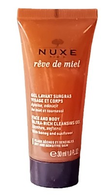 Nuxe Reve De Miel Face and Body Ultra-Rich Cleansing Gel  30ml Reisegrösse   Neu