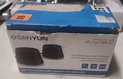 Sanyun SW-102 Multimedia Speaker Set w/ LED 