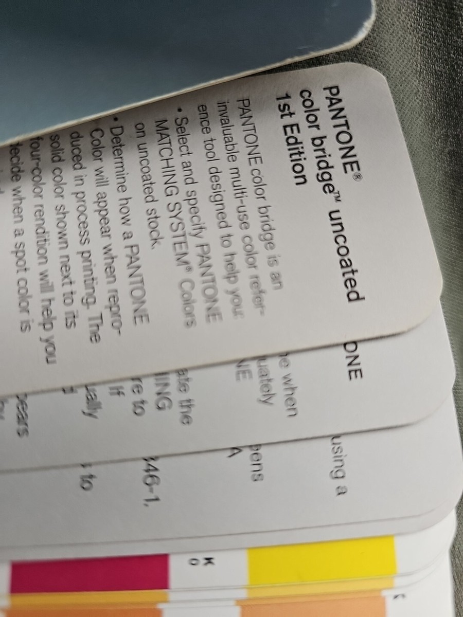 【未使用】Pantone color bridge uncoated PANTONE Color Bridge uncoated: Colour guide - Pantone