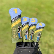 Funny Design Golf Club Headcover Driver Fairway Wood Hybrid Golf Club Cover 135X