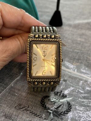 NWT Premier Designs Ancient Times Cuff Bracelet Watch New 