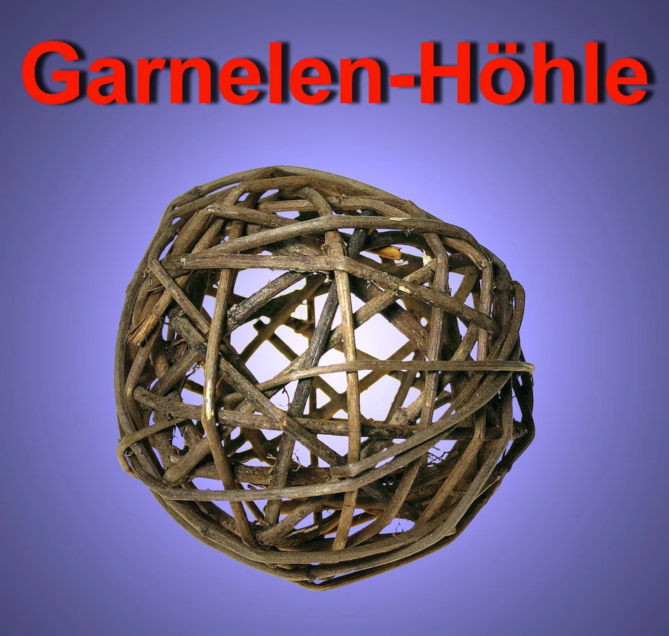 MARKENLOS Aquarium Deko 🐟 GARNELEN NATUR KUGEL HÖHLE 🐟 Terrarium Nano Zubehör