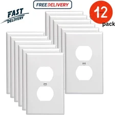 Outlet Covers Wall Plates - Electrical Outlet Covers12-Pack Standard Size Best