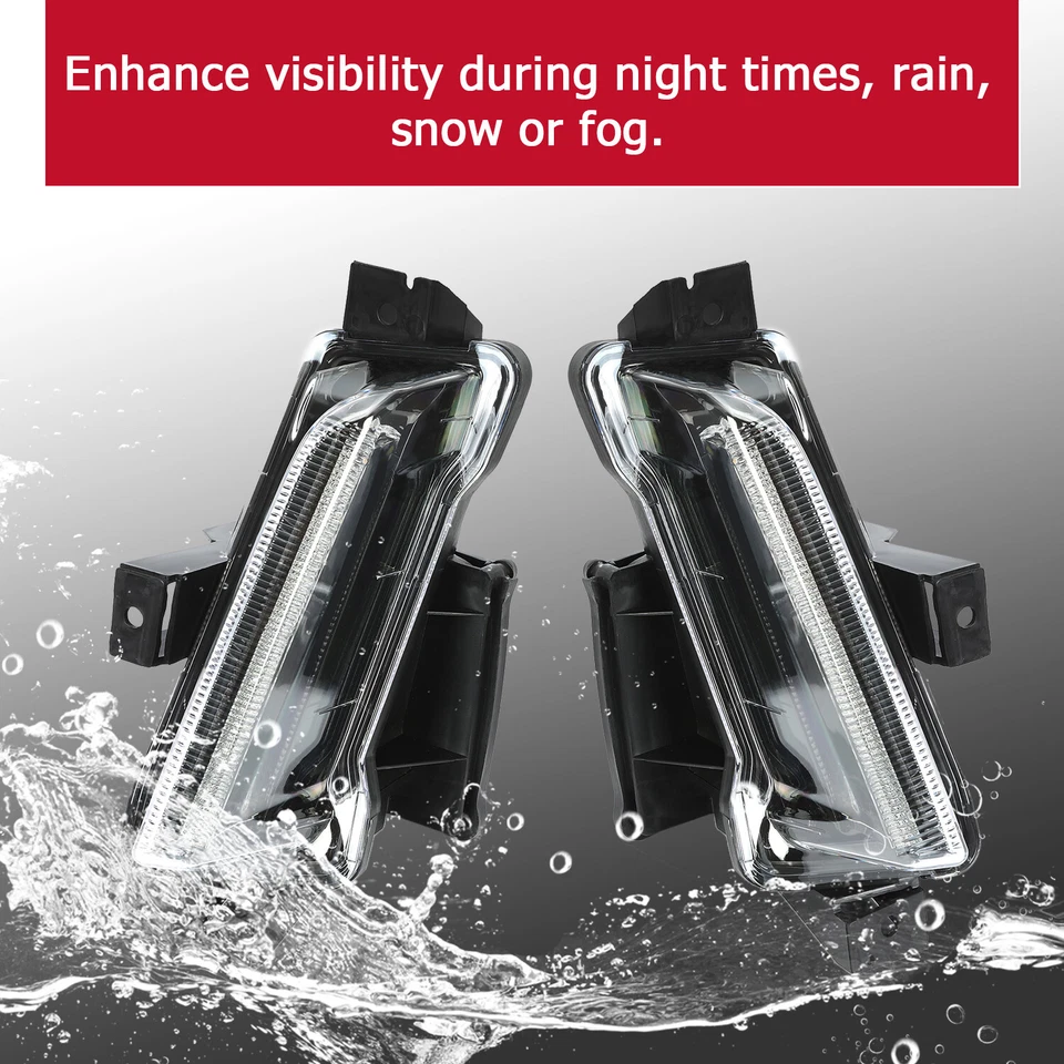 2 шт светодиодных противотуманных фар дневные ходовые огни для Chevy Camaro ZL1 LS LT 2016-23 24 - Изображение 3 из 4