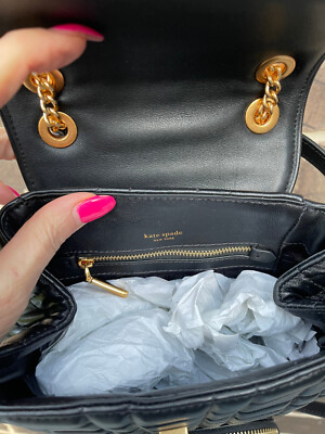 NWT$495 Kate Spade Evelyn Quilted Small Leather Backpack  display picture 1
