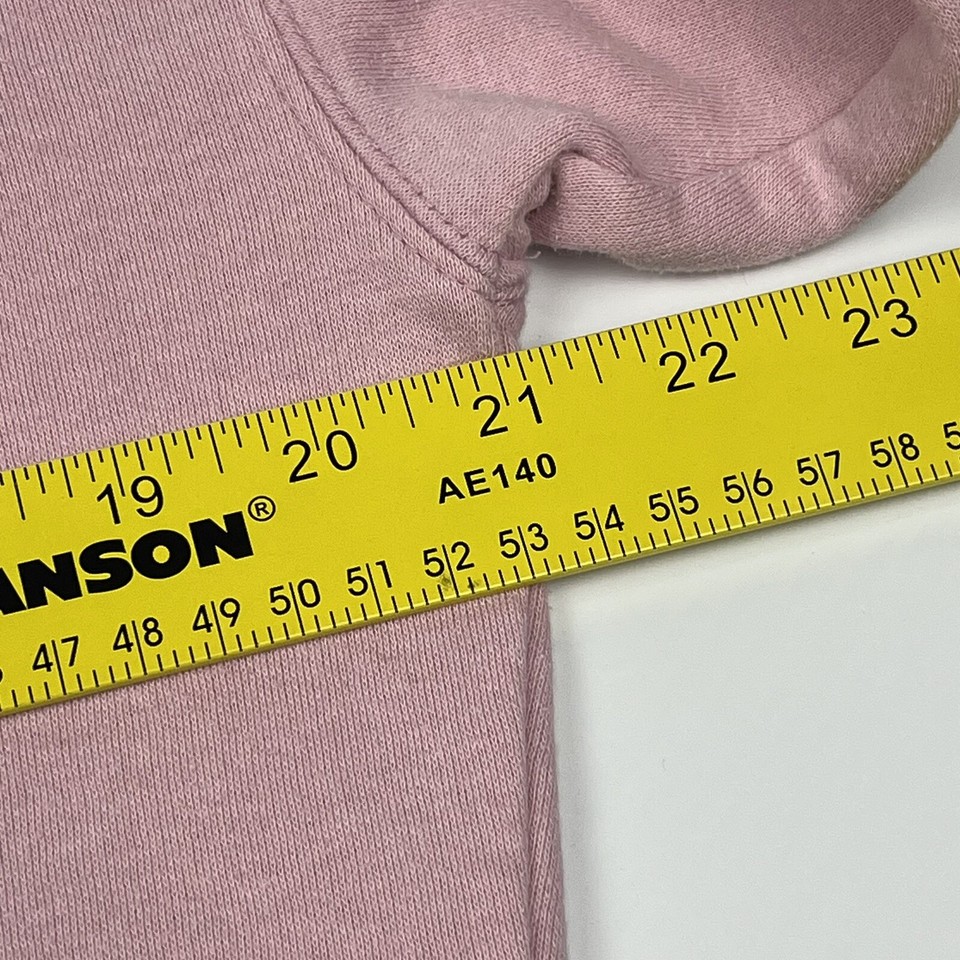 Vintage 1988 Actionwear Rose Pink Sweatshirt Women's Medium Made In USA