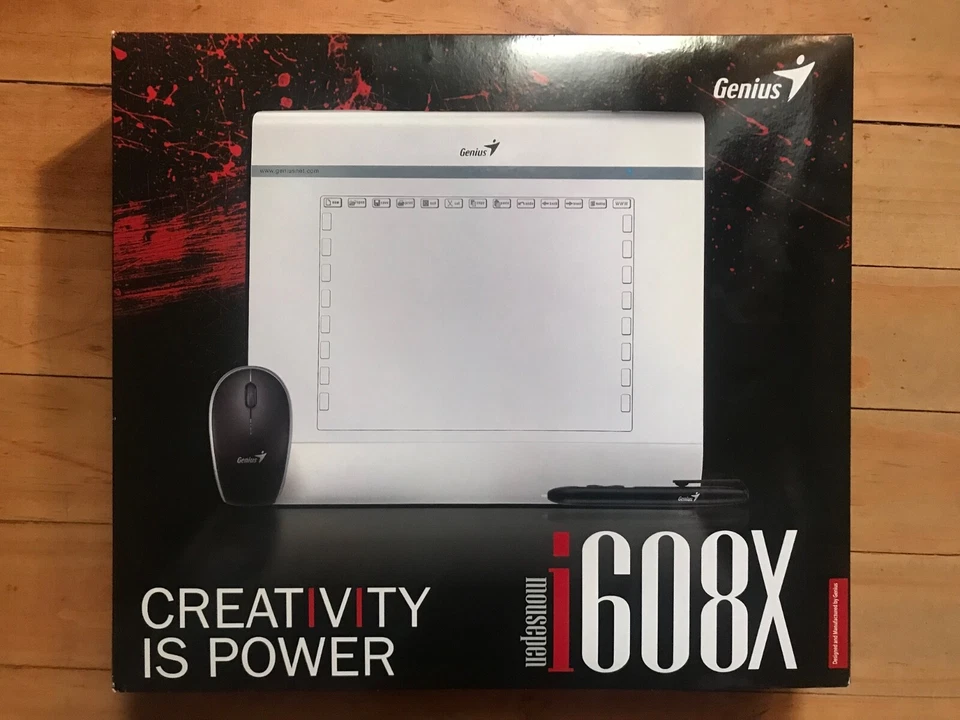 Genius MousePen i608X Pen Tablet Gray in Box New (Windows 8 and Mac Compatible) - Image 3 of 4