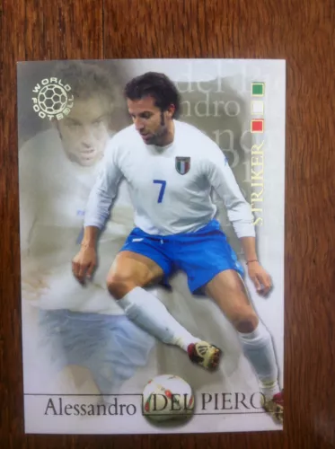 2004 Futera World Football Soccer Card- Italy ALESSANDRO DEL PIERO Mint 