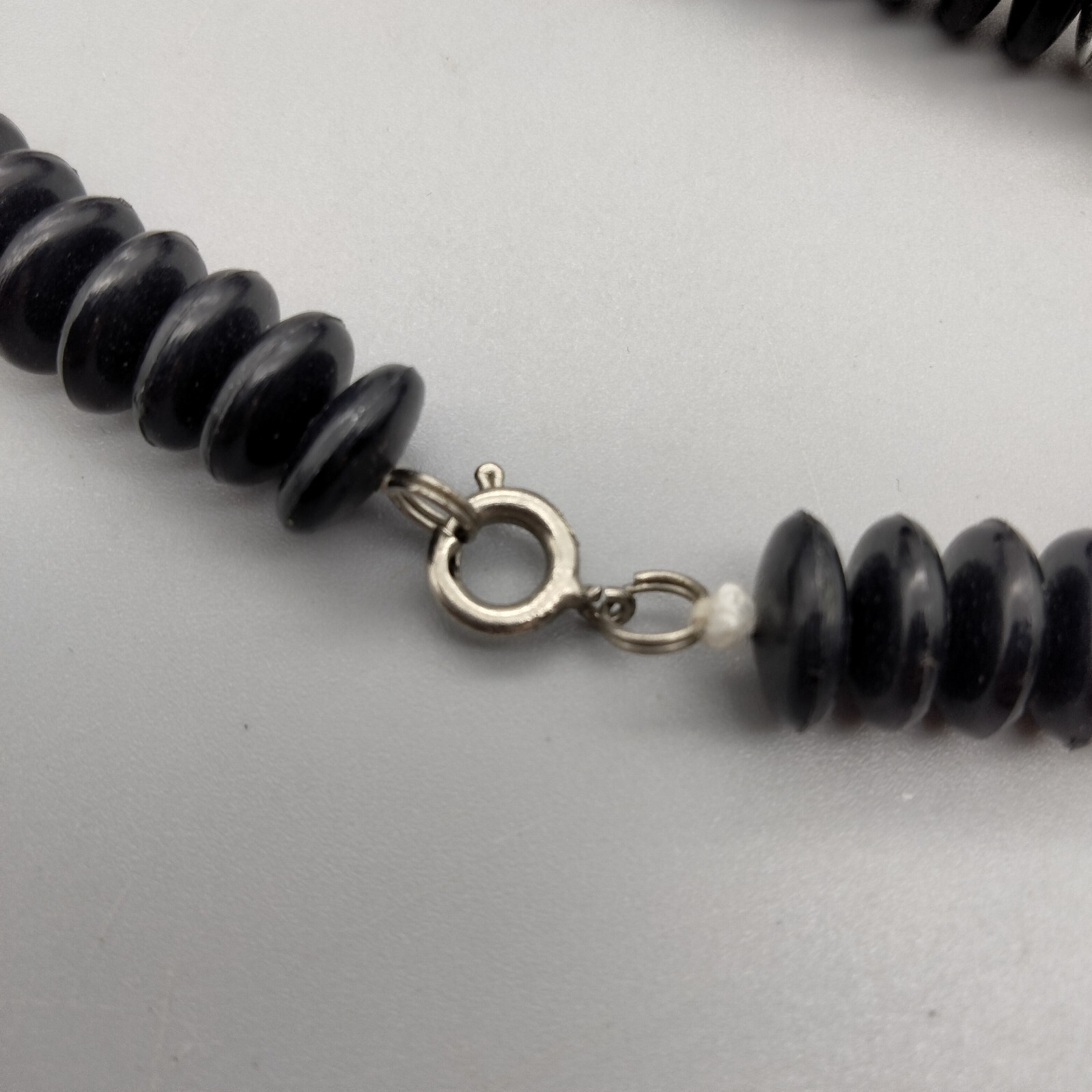 Boho Chic Black Red Acrylic Statement Necklace Fu… - image 9