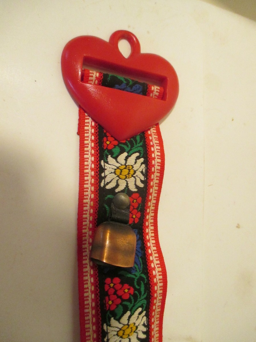Vintage Brass Cow Bell on Embroidered Strap | eBay