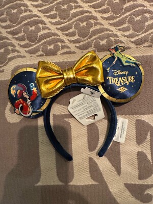 NEW Disney Cruise Line DCL Treasure Capt Hook & Peter Pan Porthole Ship Ears