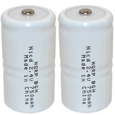 2-Pack 2.4V Battery for TIF Series Combustible Gas Detector Meter Test Equipment