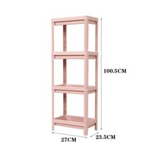 3/4 Tier Book Shelf Shelving Unit Bookcase Bathroom Kitchen Storage Rack Display