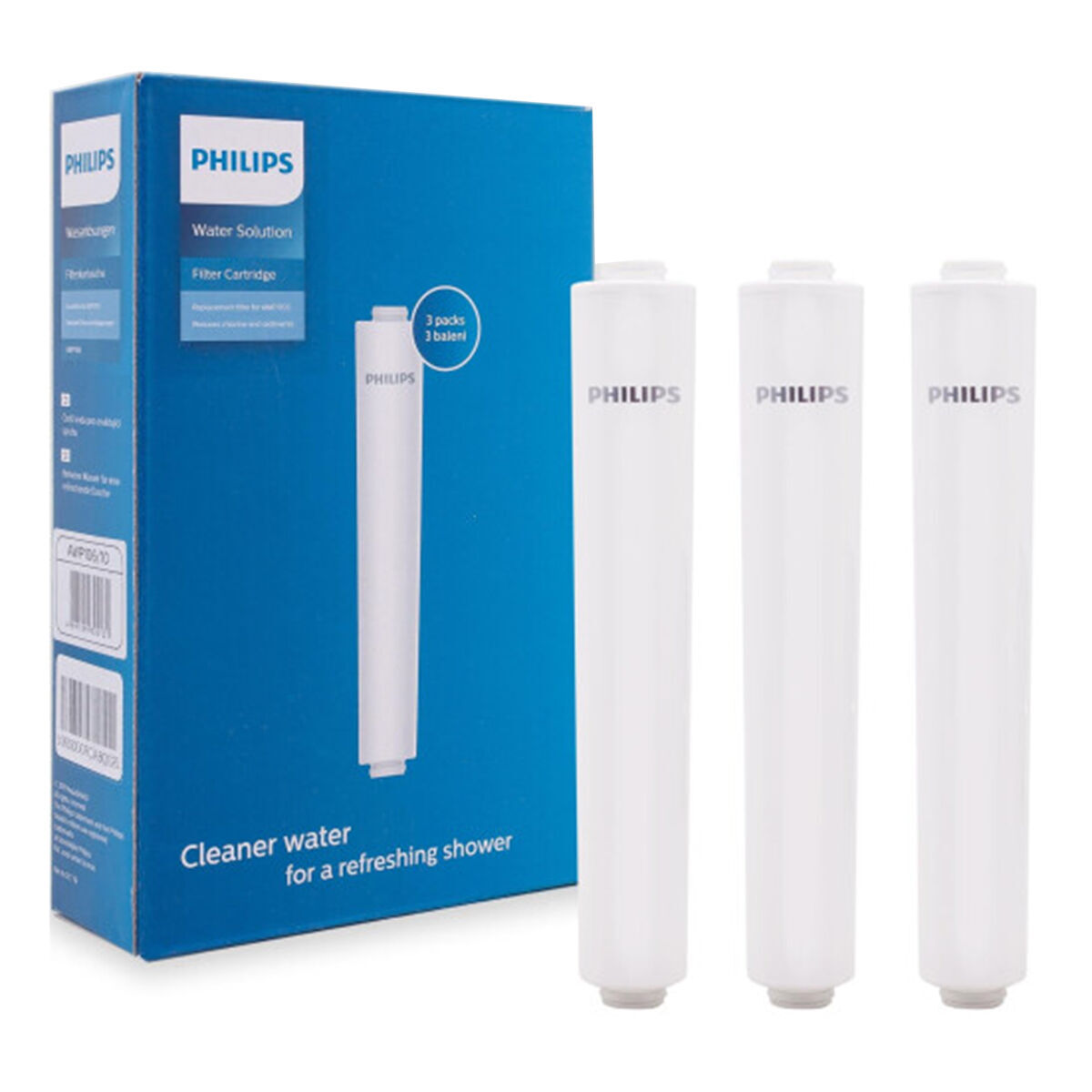 PHILIPS Pack de 3 Filtros (Reduce Cloro y Sedimentos)