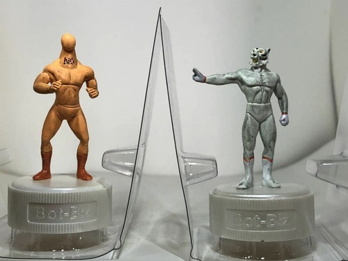 12 Figure Gasha Gashapon L'UOMO TIGRE TIGER MAN MASK BOTTLE CAP Bot-Biz Runa' jp - Foto 8 di 12
