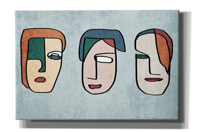 Epic Graffiti 'FACES LINE ART 2' by Irena Orlov, Giclee Canvas Wall Art