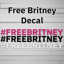 Free Britney Decal, freebritney, car decal, car sticker, Free britney sticker,