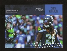 2019 Seattle Seahawks Pocket Schedule Shaquill Griffin KTIX