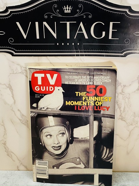 VTG TV Guide October 13-19 2001 50 Funniest Moments Of I Love Lucy Superman VG VTG TV Guide October 13-19 2001 50 Funniest Moments Of I Love Lucy Superman VG